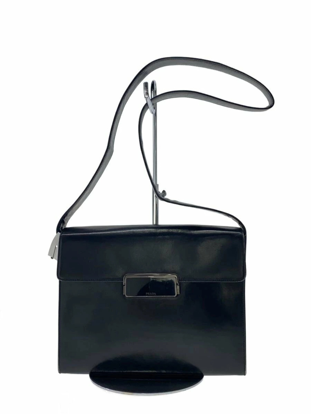 Prada Shoulder Bag VIELLO SMART Leather Black